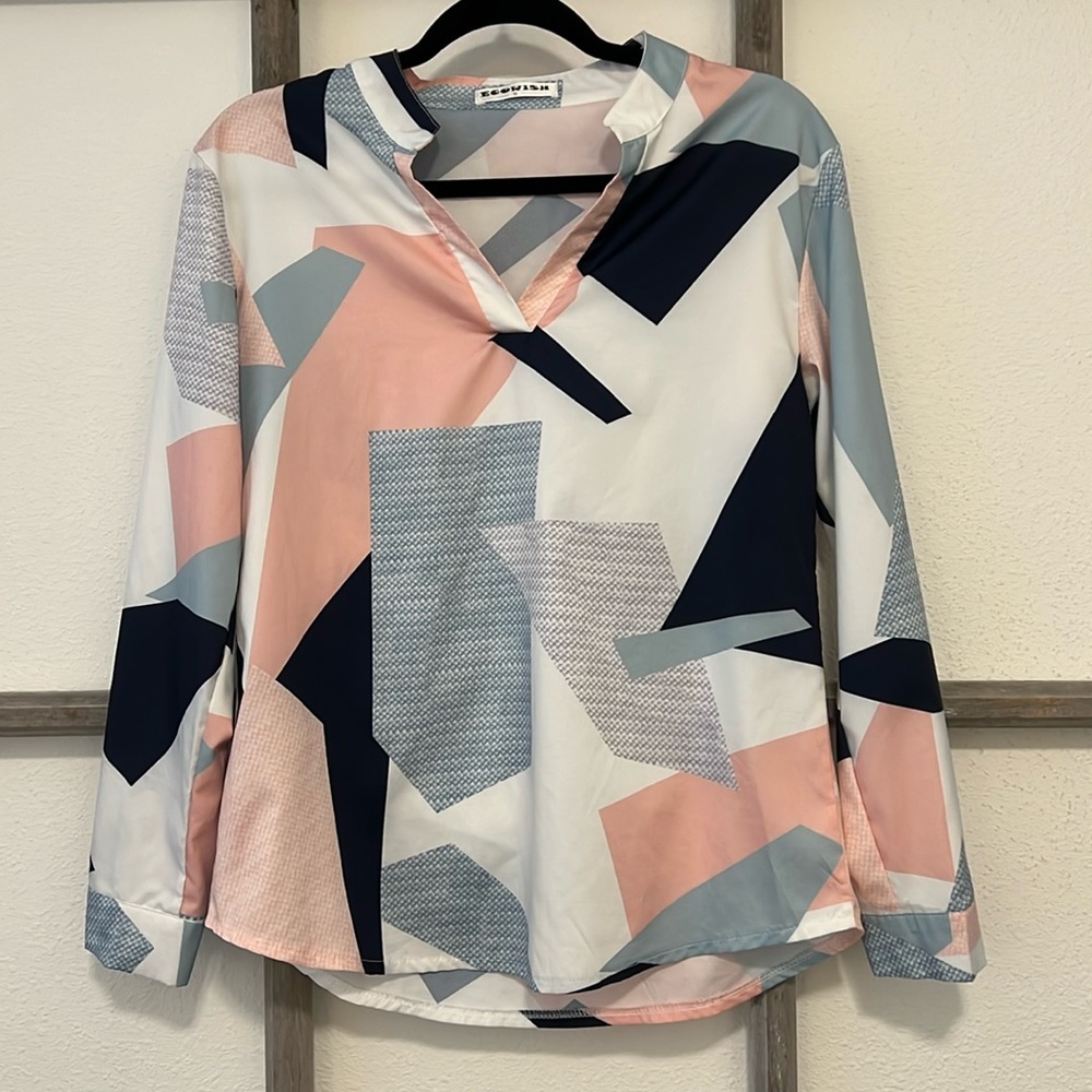 ECOWISH Geometric shapes shirt (small)